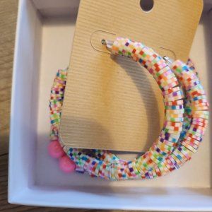 Handmade earrings and bracelet